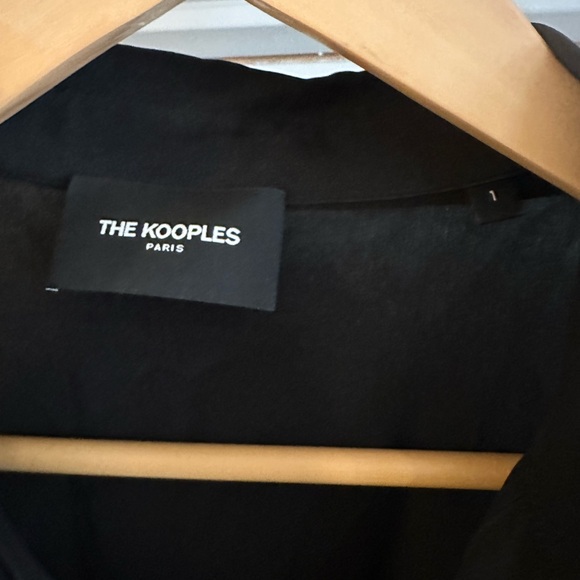 Black Silk Dress Shirt with Balloon Sleeves - Picture 3 of 4